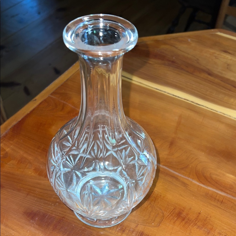 American Brilliant Period Antique Cut Glass Carafe Decanter Vase